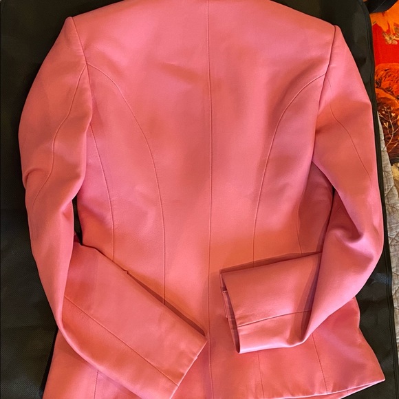 ❤️NWT Authentic Balmain Leather Blazer Size 36-S - Picture 4 of 14